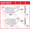 Trw Plaquettes De Frein Mcb738