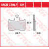 TRW MCB729 Plaquette de Frein