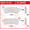 TRW MCB776SRM Plaquettes de Freins Sinter Scooter, TÜV Homologué