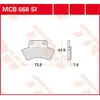 TRW MCB668SI Plaquettes de Freins Sinter, TÜV Homologué