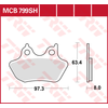 TRW MCB799SH Plaquette de Frein