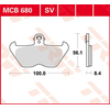 TRW MCB680 Plaquettes de Freins Organique, TÜV Homologué