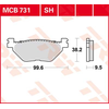 TRW MCB731SH Plaquette de Frein