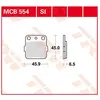 TRW MCB554SI Plaquette de Frein