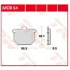 TRW MCB54 Plaquettes de Freins Organique, TÜV Homologué
