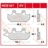 TRW MCB627 Plaquettes de Freins Organique, TÜV Homologué