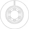 Remschijf DF6984 TRW