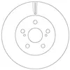 TRW Disques de frein pour TOYOTA: Prius (Ref: DF6734)