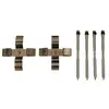 1 Kit d'accessoires, plaquette de frein à disque TRW PFK646 convient à