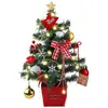 Sapin de Noël Artificiel avec Lumineux LED 50cm Mini Sapin de Noël Arb...