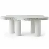Table basse forme nuage 69x100cm Lagoon Effet Terrazzo