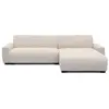 Canapé dangle réversible 292cm Wallis Velours côtelé Crème
