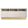 Meuble Tv 4 Tiroirs Design "tazea" 150cm Taupe - Paris Prix