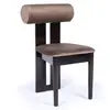 MENZZO Chaise de salle à manger style intemporel Tuboli Bois foncé et ...