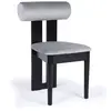 MENZZO Chaise de salle à manger style intemporel Tuboli Bois Noir et V...