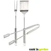 Set pince + fourchette + spatule inox COOK'IN GARDEN
