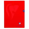 Cahier de 96 pages Seyès Clairefontaine Mimesys 24 x 32 cm Rouge