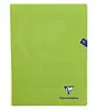 Clairefontaine Cahier MIMESYS Piqué Polypro 24 x 32 cm 96 pages 90g Séyès Vert