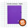 Clairefontaine Cahier MIMESYS Piqué Polypro 17 x 22 cm 96 pages 90g Séyès Violet