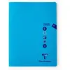 Clairefontaine 303327C Un Cahier Agrafé de Travaux Pratiques Mimesys - 24x32 cm - 80 Pages Grands Carreaux 90 g et Unies Blanches 125 g - Couverture Polypro Transparent - Couleur Aléatoire
