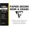 Clairefontaine CLAIRFTN POCH 12F NOIR 24X32 160G