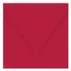 Clairefontaine Paquet de 20 enveloppes Pollen 165x165mm Rouge Groseille 120g