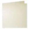 Paquet de 25 cartes pliées Pollen 135x135mm Ivoire Irisé 210g