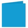 Paquet de 25 cartes pliées Pollen 160x160mm Turquoise 210g