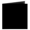 Paquet de 25 cartes pliées Pollen 135x135mm Noir 210g