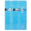 Clairefontaine Cahier piqué Musique & Chant 24x32cm 48 pages Séyès + Portées