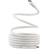 Câble de charge TNB USB-C/USB-C 1.5m gaine aimantée blanc