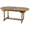 Table de Jardin Extensible - PARIS PRIX - Troxi - Ovale - Bois - Teck ...