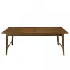 Table à manger rectangulaire extensible en bois Mindi - MACABANE - LAU...