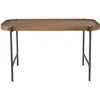 Table basse ovale MACABANE ALIDA - Plateau en bois de teck recyclé - B...