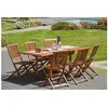 Lot de 2 chaises - JARDITECK - Java en teck huilé - Design - Pliant - Extérieur