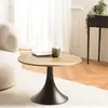 MACABANE JAMES - Table dappoint 65x65cm plateau en manguier pied évasé...