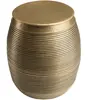 MACABANE HONORE - Table dappoint alu L40cm H45cm couleur laiton foncé ...