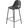 MACABANE AUGUSTIN - Lot de 2 tabourets de bar JOHN noirs hauteur d'ass...