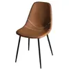 MACABANE AUGUSTIN - Lot de 2 chaises JOHN marrons