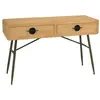 MACABANE HELENA - Console 2 tiroirs en pin couleur naturelle et pieds ...
