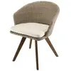 Fauteuil avec coussin - Rotin - Beige