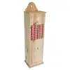 FRANDIS Huche à pain en bois pin massif 78x21x17cm marron