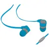 WE Ecouteurs avec micro - 1.20 m - jack 3.5 mm - 98dB - Bleu et gris