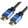 Câble tressé HDMI 2.1 8K Diffusion 1 m Noir et bleu