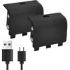 Kit Play & Charge pour 2 manettes - ONLAN - Xbox Series - Noir
