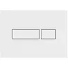 Nicoll - Plaque de commande 2 volumes Happy Support design rec Blanc