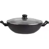 Wok ESSENTIELB Aluminium forgé Noir diam32cm