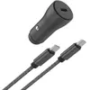 Chargeur allume-cigare ADEQWAT 30W USB-C + Cable USB-C