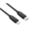 Câble Lightning ADEQWAT vers USB-C 2m noir certifié Apple