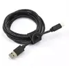 Câble USB C ADEQWAT vers USB noir 2m tressé